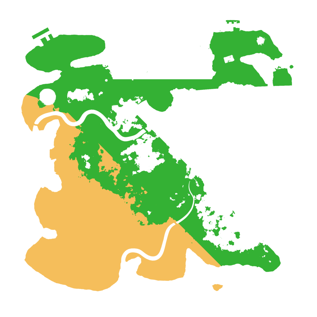 Biome Rust Map: Procedural Map, Size: 3500, Seed: 84147851