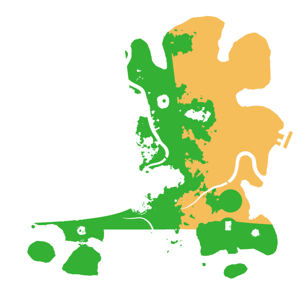 Biome Rust Map: Procedural Map, Size: 3500, Seed: 73396265