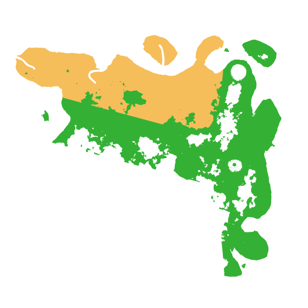 Biome Rust Map: Procedural Map, Size: 3500, Seed: 54926079