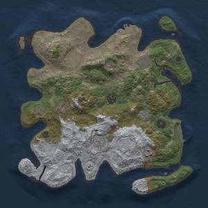 Thumbnail Rust Map: Procedural Map, Size: 3400, Seed: 903922247, 16 Monuments