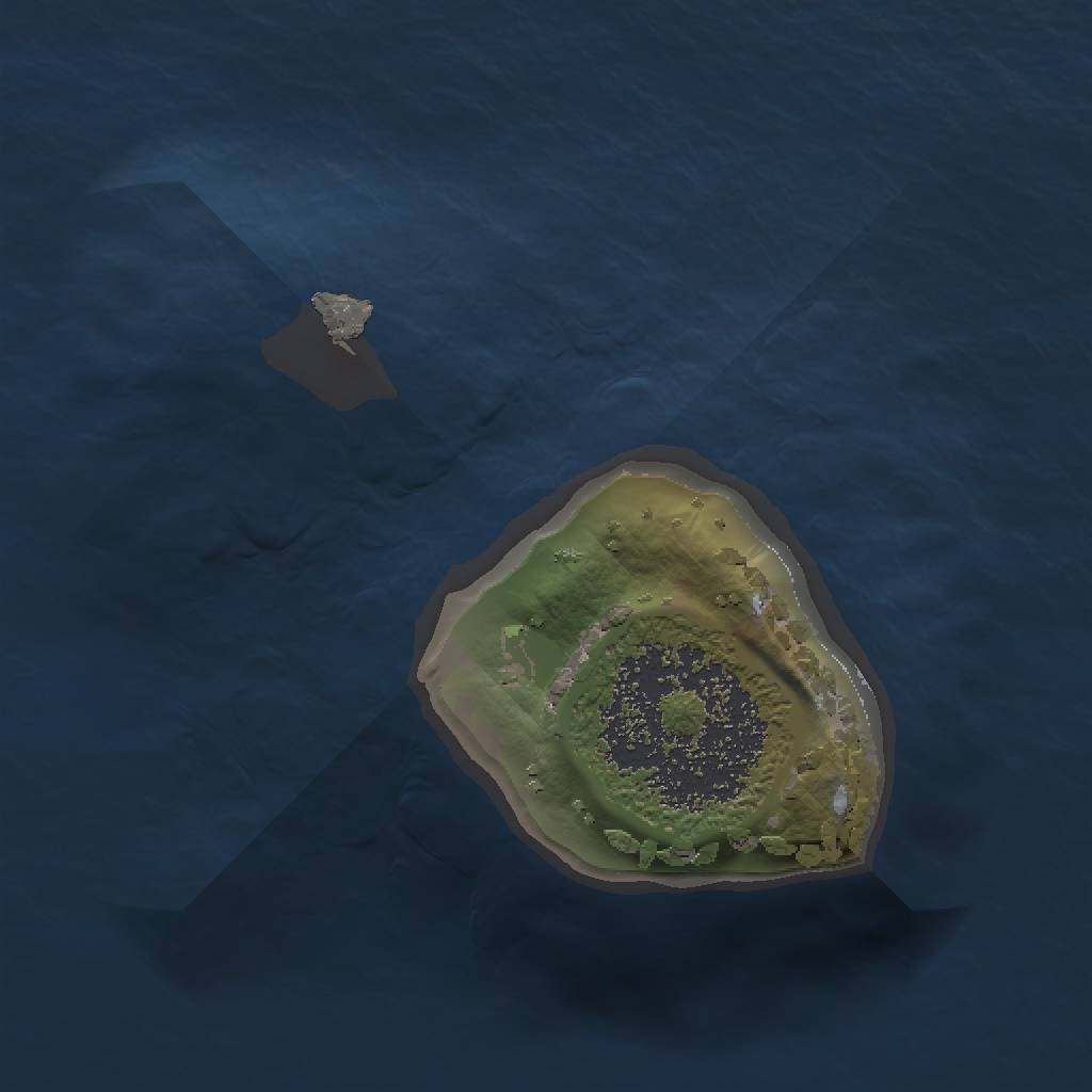 Rust Map: Procedural Map, Size: 1000, Seed: 100000, 3 Monuments