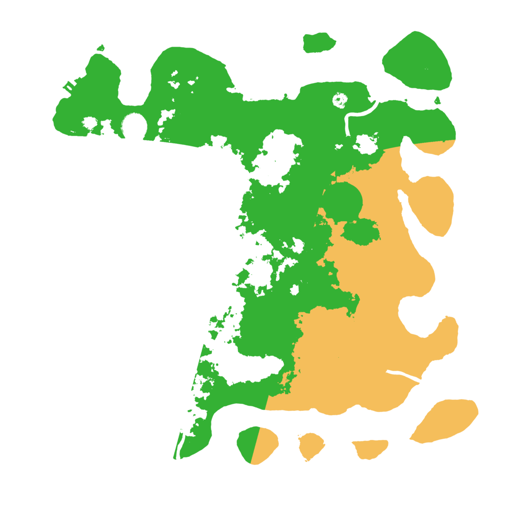 Biome Rust Map: Procedural Map, Size: 3500, Seed: 43744