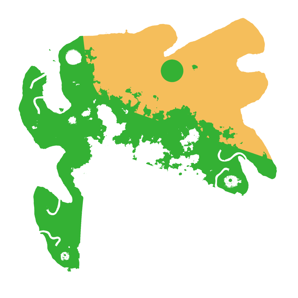 Biome Rust Map: Procedural Map, Size: 3500, Seed: 38867352