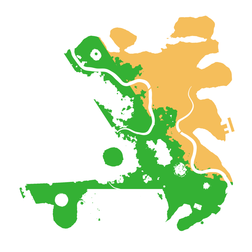 Biome Rust Map: Procedural Map, Size: 3500, Seed: 80424841