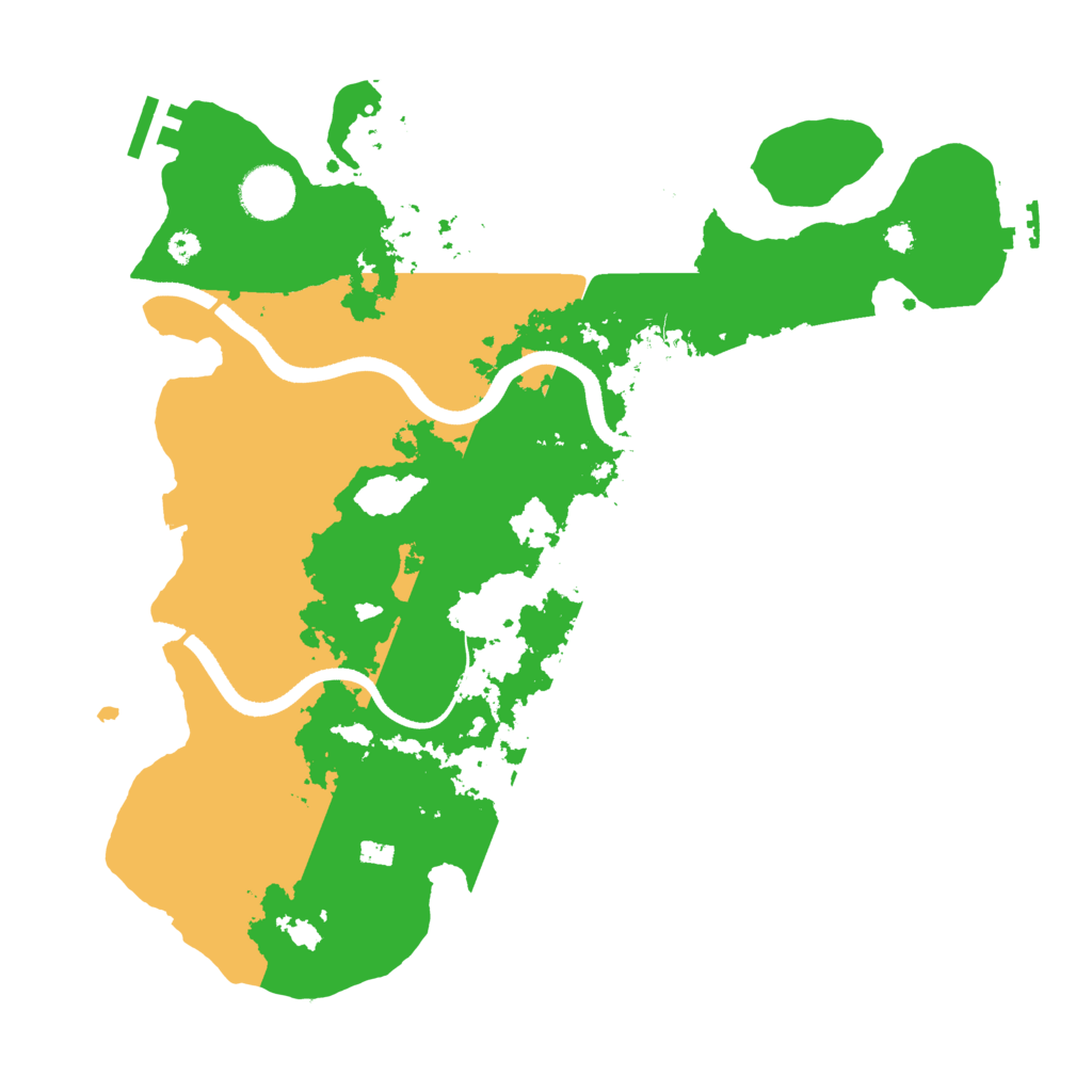 Biome Rust Map: Procedural Map, Size: 3500, Seed: 30790493