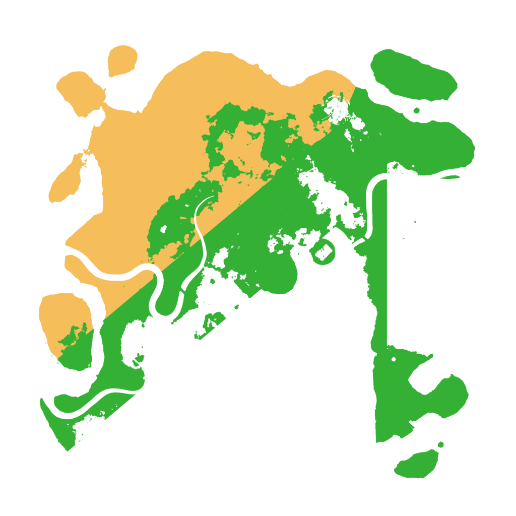 Biome Rust Map: Procedural Map, Size: 3500, Seed: 74072292