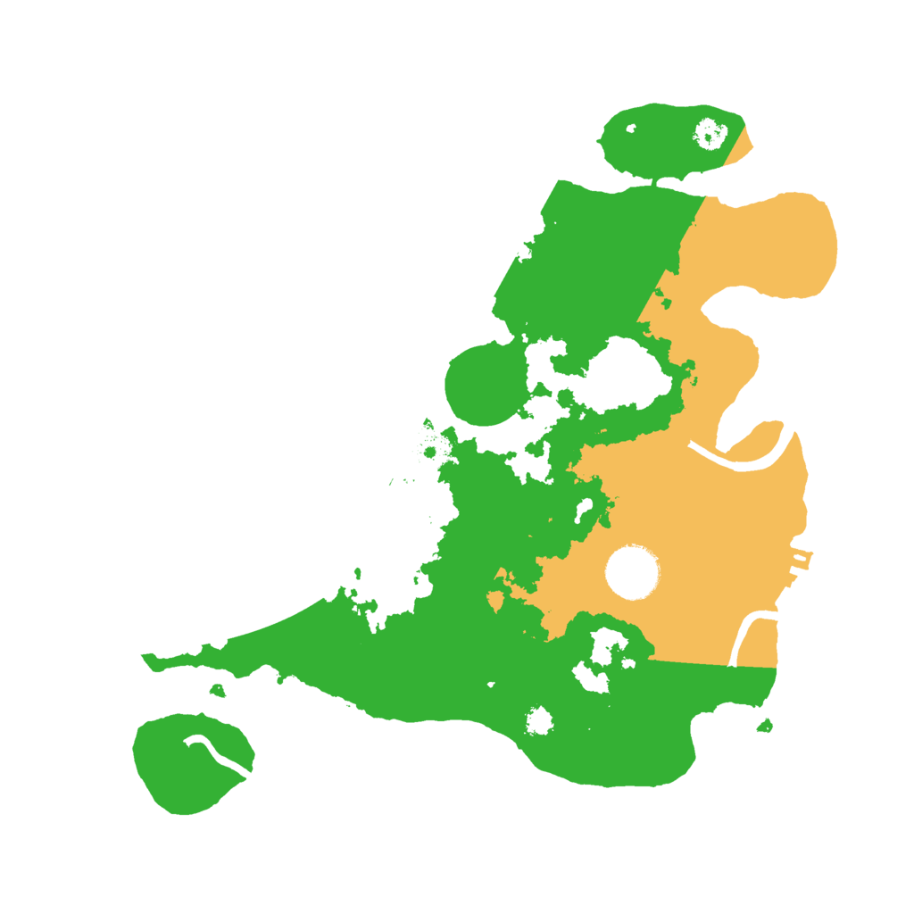 Biome Rust Map: Procedural Map, Size: 3000, Seed: 38933