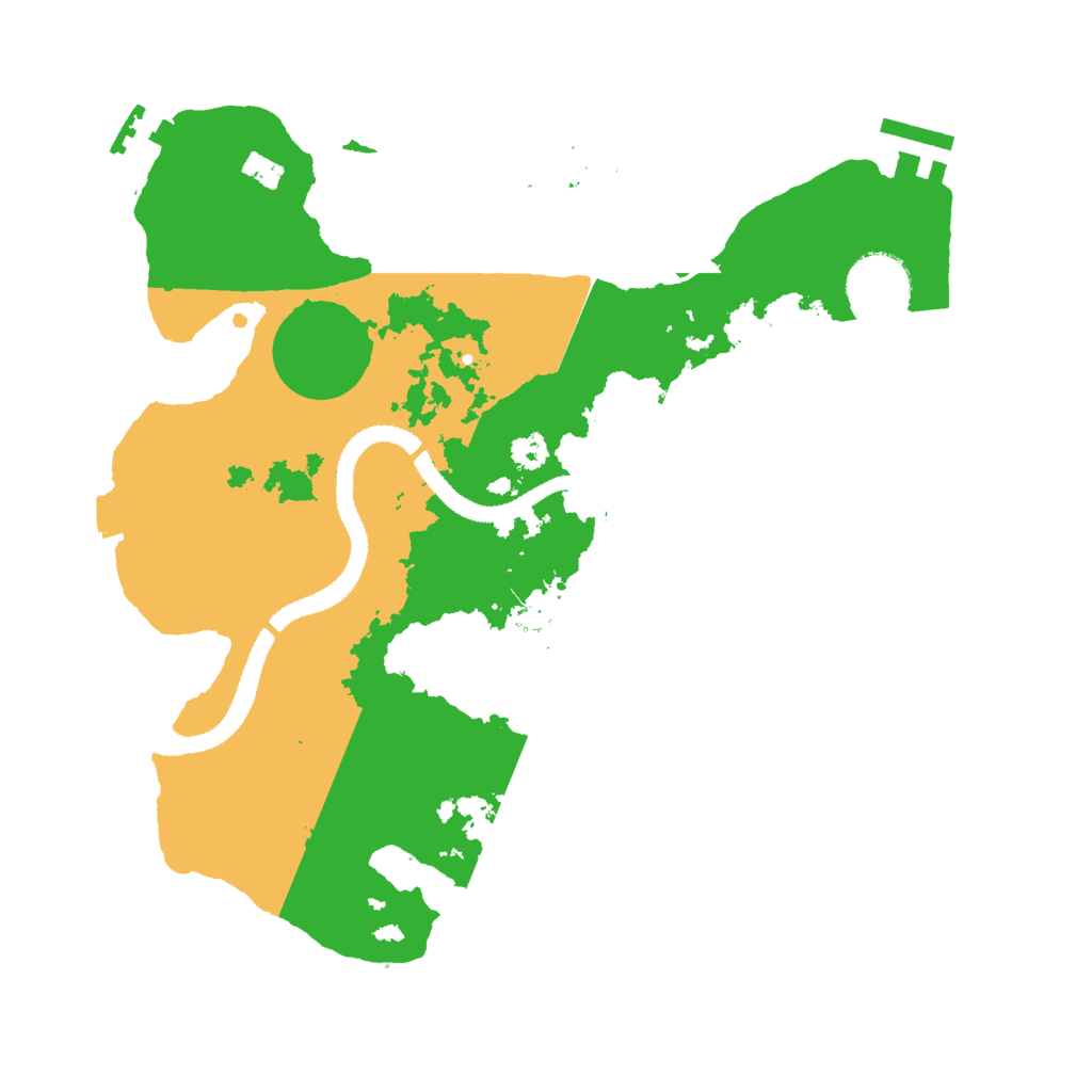 Biome Rust Map: Procedural Map, Size: 3000, Seed: 890808697