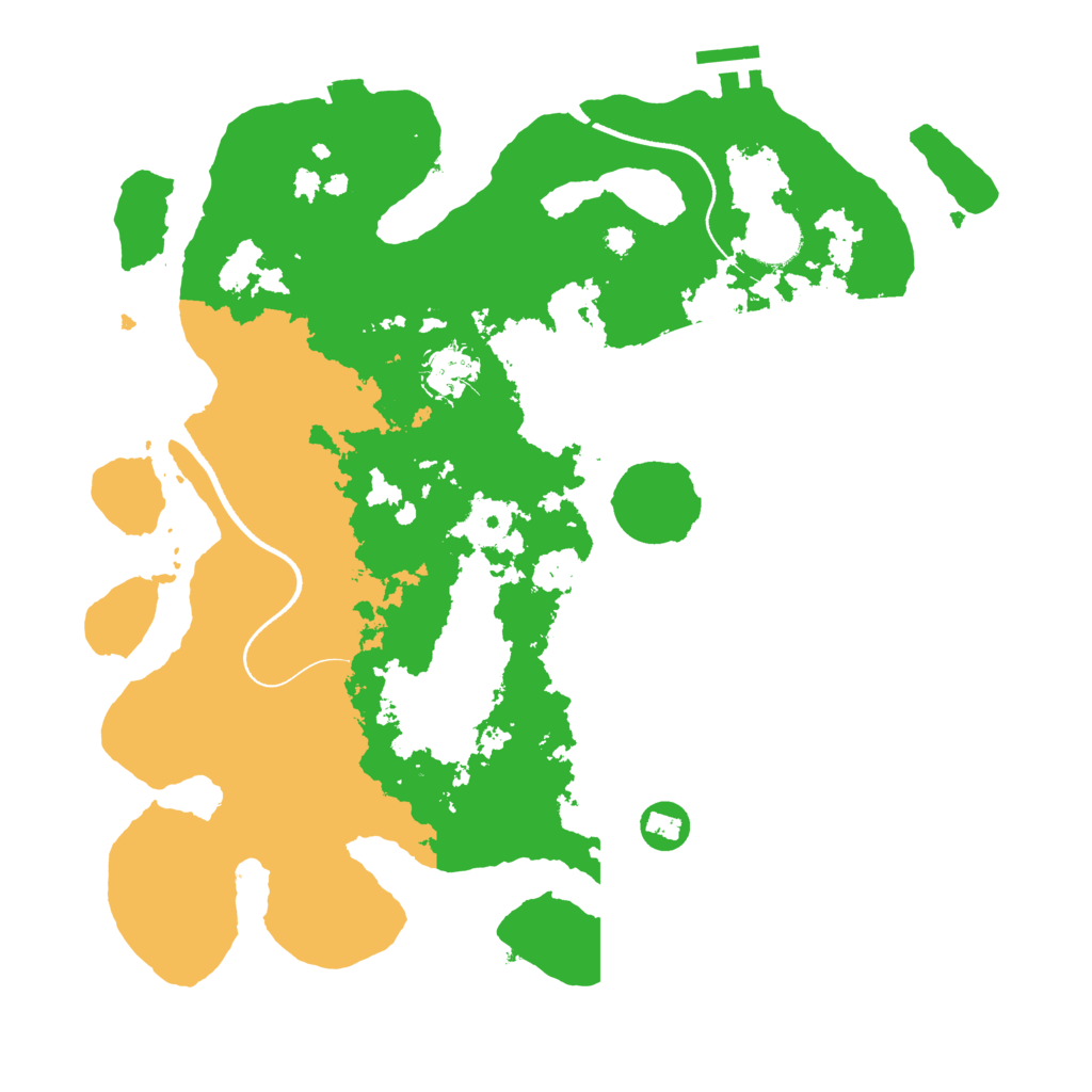 Biome Rust Map: Procedural Map, Size: 3500, Seed: 13139133