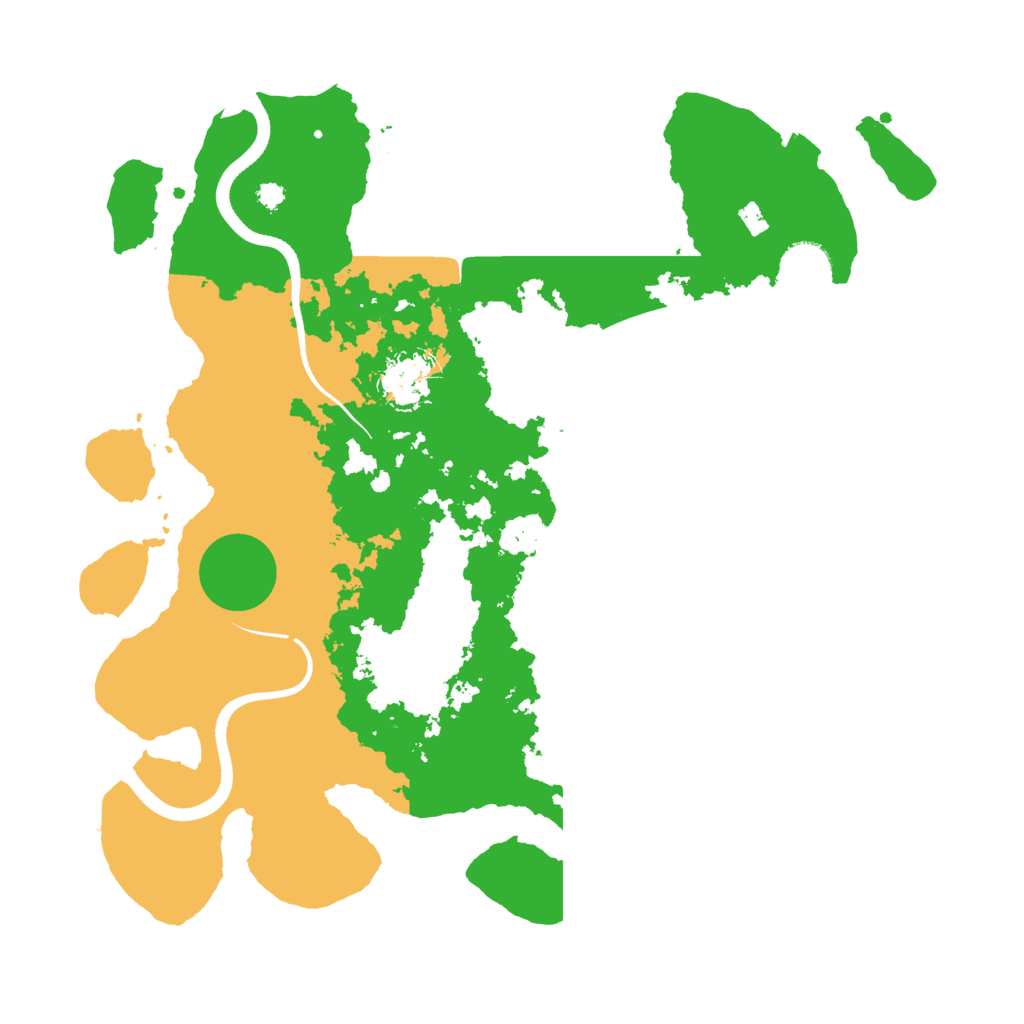 Biome Rust Map: Procedural Map, Size: 3500, Seed: 13139133