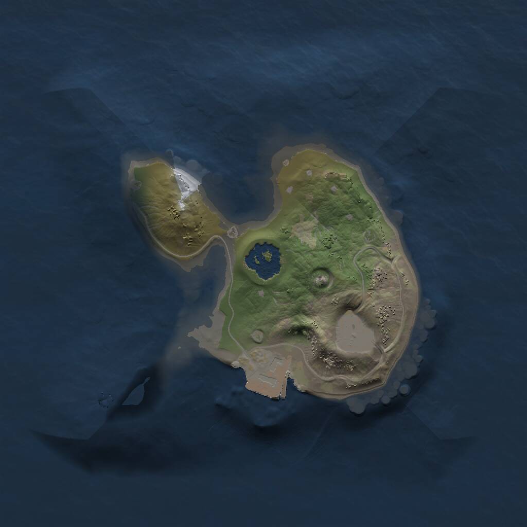 Rust Map: Procedural Map, Size: 1500, Seed: 1924004845, 1 Monuments