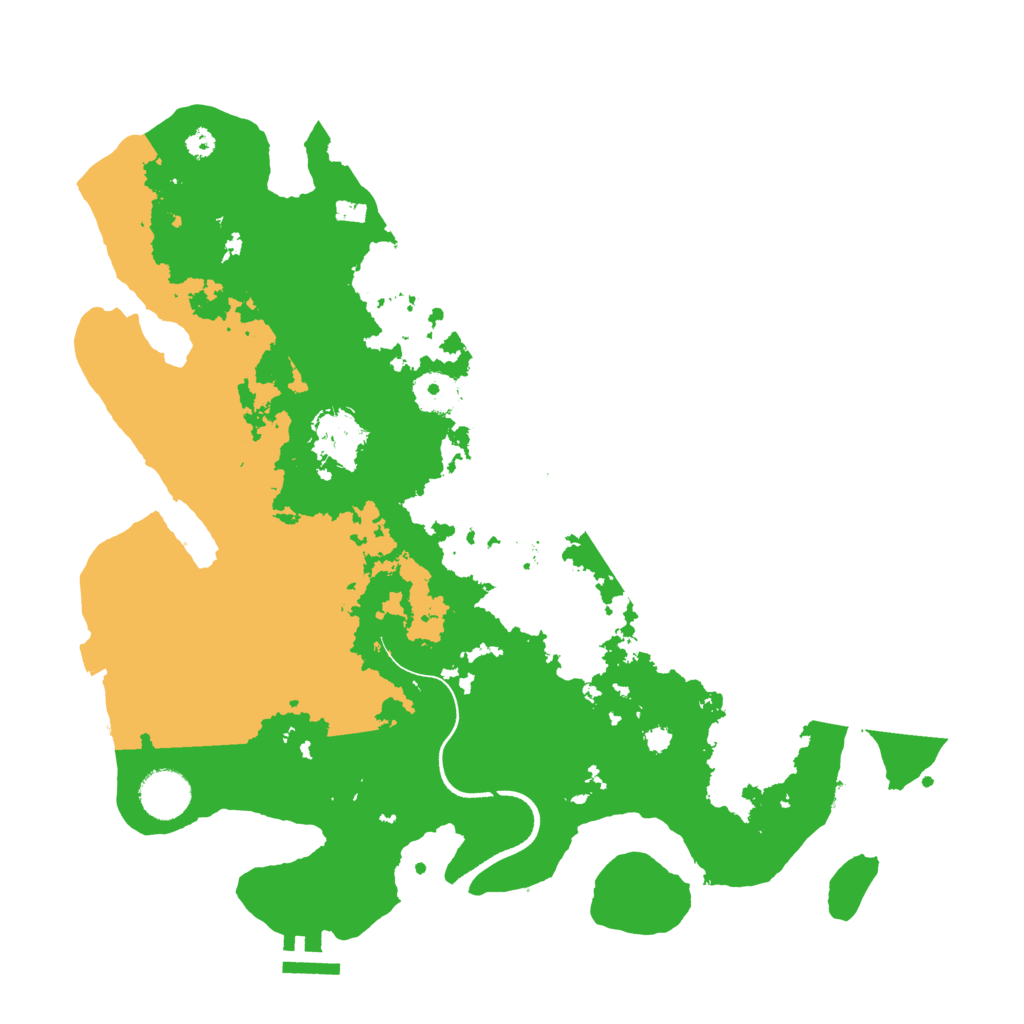 Biome Rust Map: Procedural Map, Size: 3600, Seed: 62510