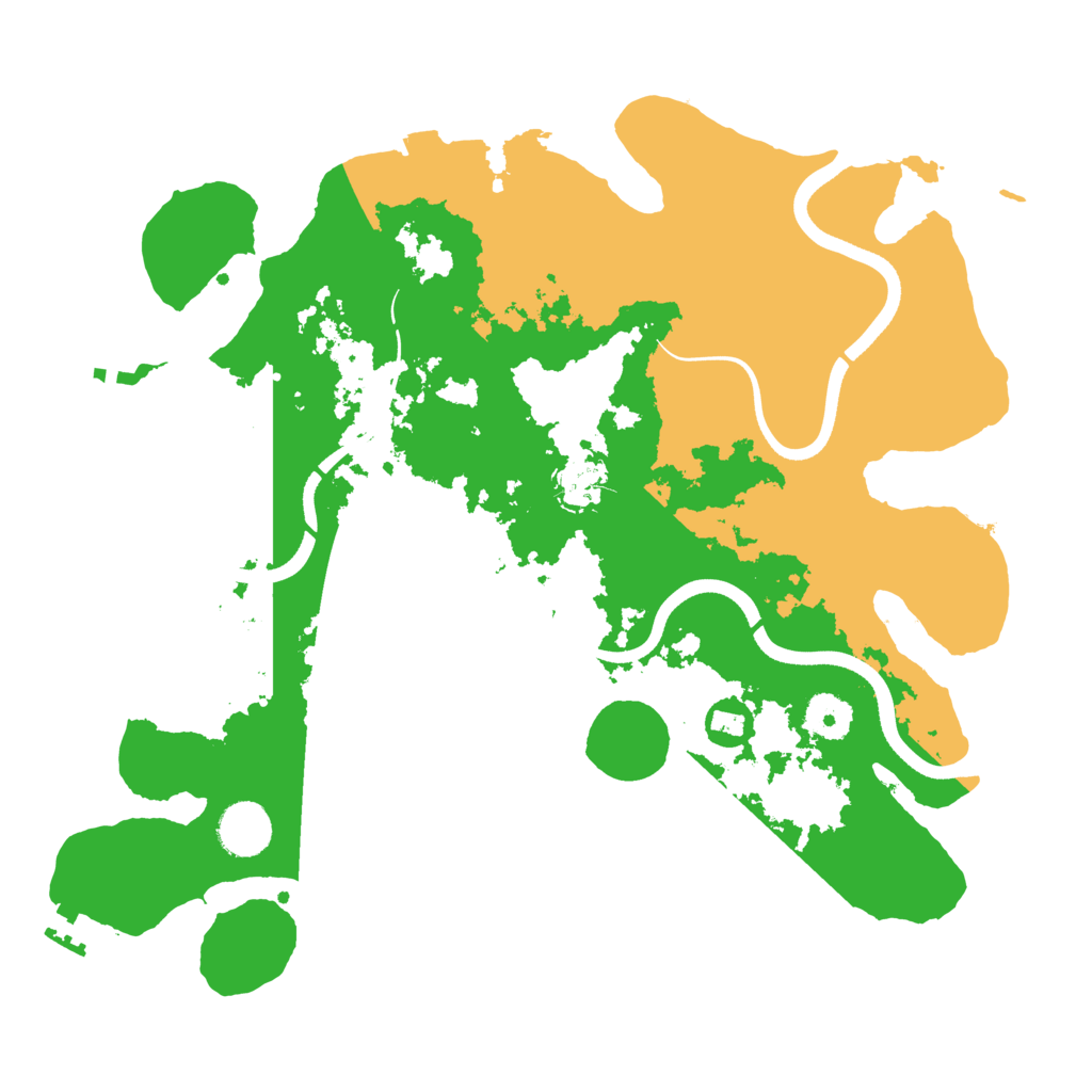 Biome Rust Map: Procedural Map, Size: 3600, Seed: 871115087