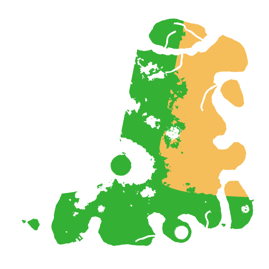 Biome Rust Map: Procedural Map, Size: 3500, Seed: 41847066