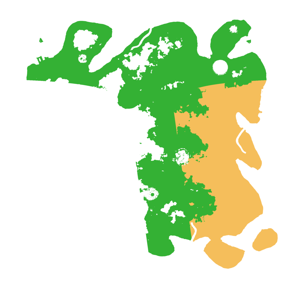 Biome Rust Map: Procedural Map, Size: 3500, Seed: 770025