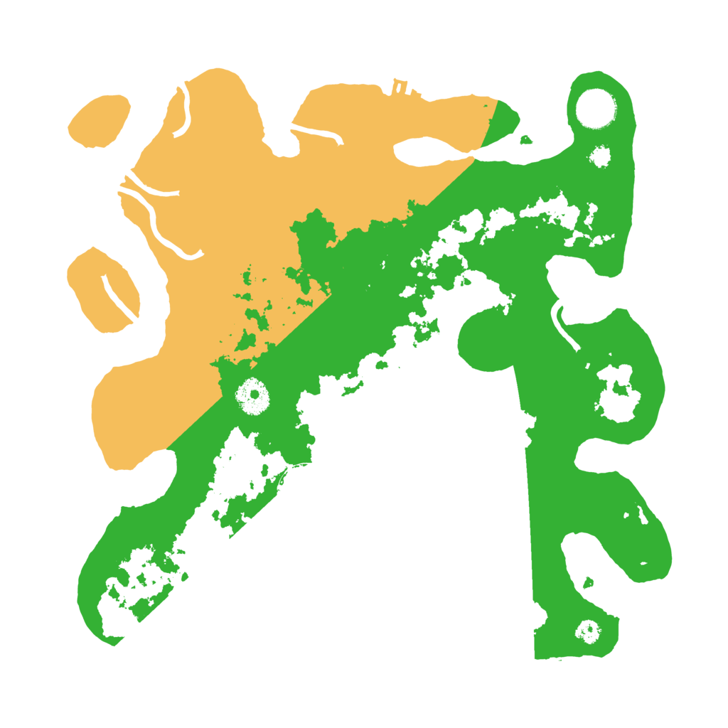 Biome Rust Map: Procedural Map, Size: 3200, Seed: 840284048