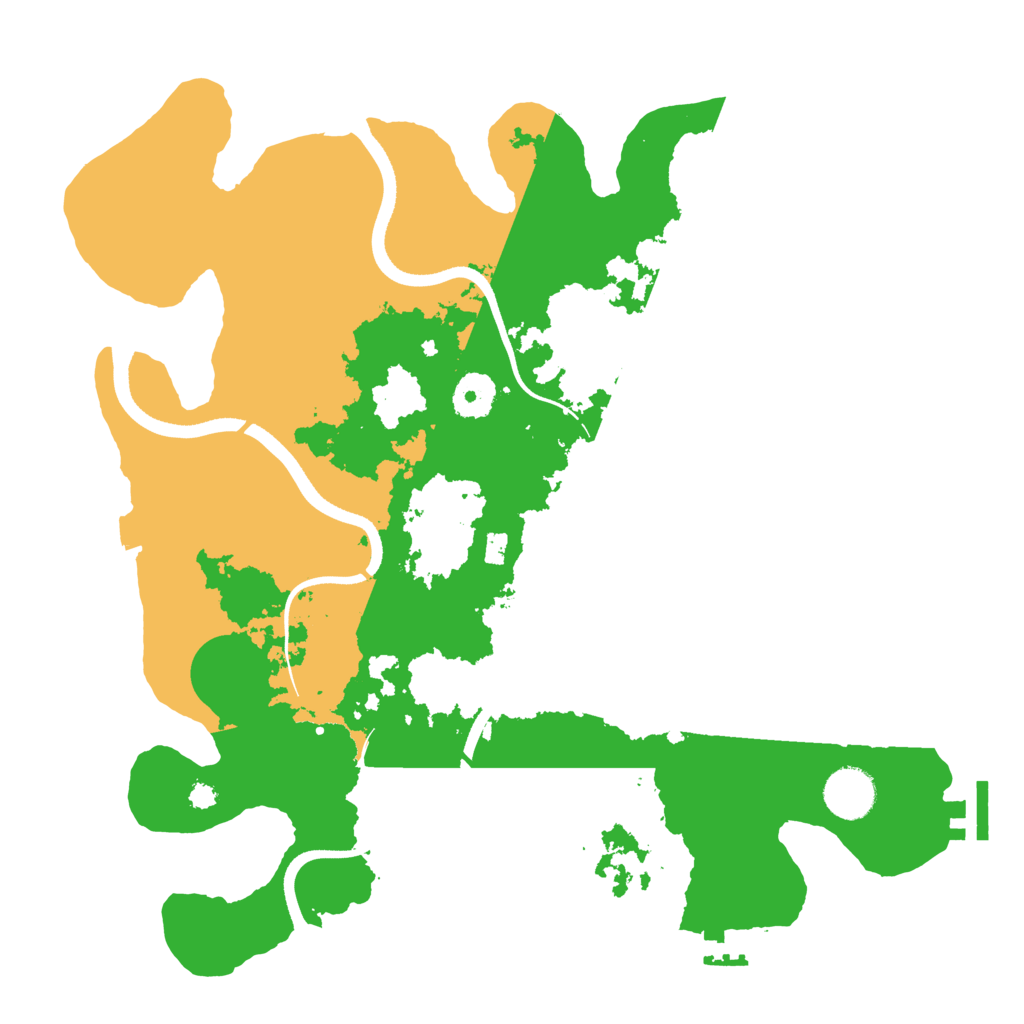 Biome Rust Map: Procedural Map, Size: 3500, Seed: 47851348