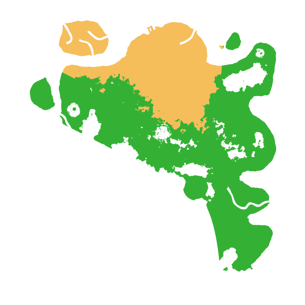 Biome Rust Map: Procedural Map, Size: 3500, Seed: 44676679