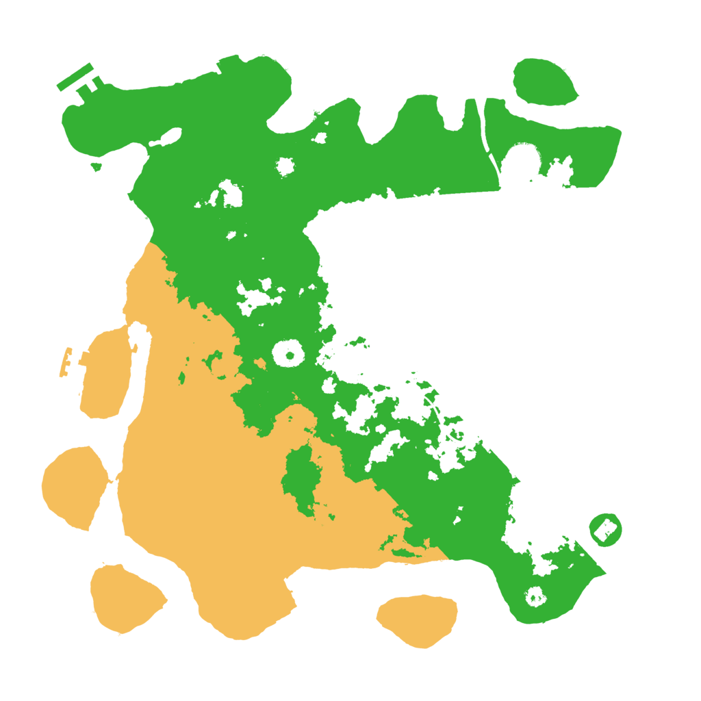 Biome Rust Map: Procedural Map, Size: 3500, Seed: 57652515
