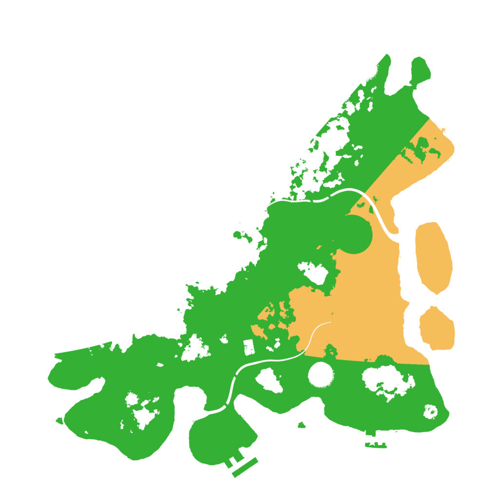 Biome Rust Map: Procedural Map, Size: 3500, Seed: 7534