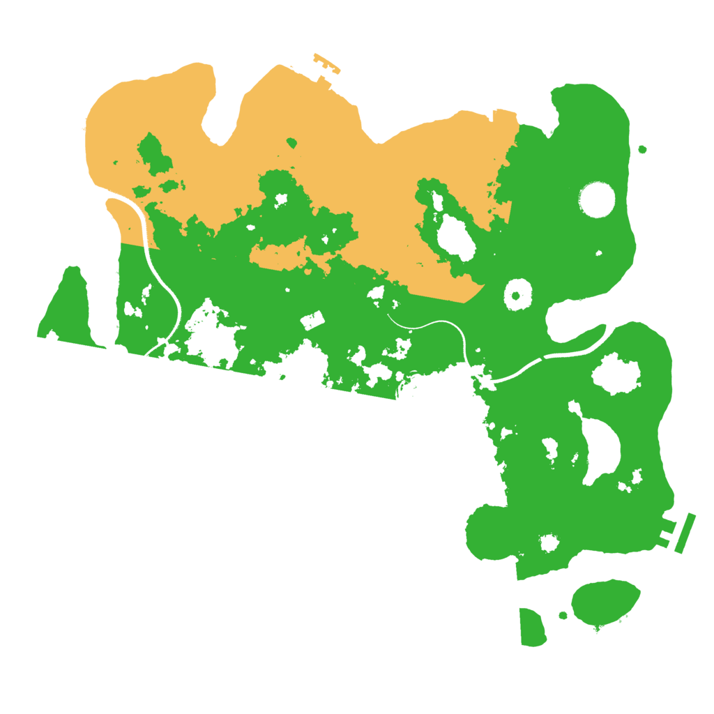Biome Rust Map: Procedural Map, Size: 3500, Seed: 46400988