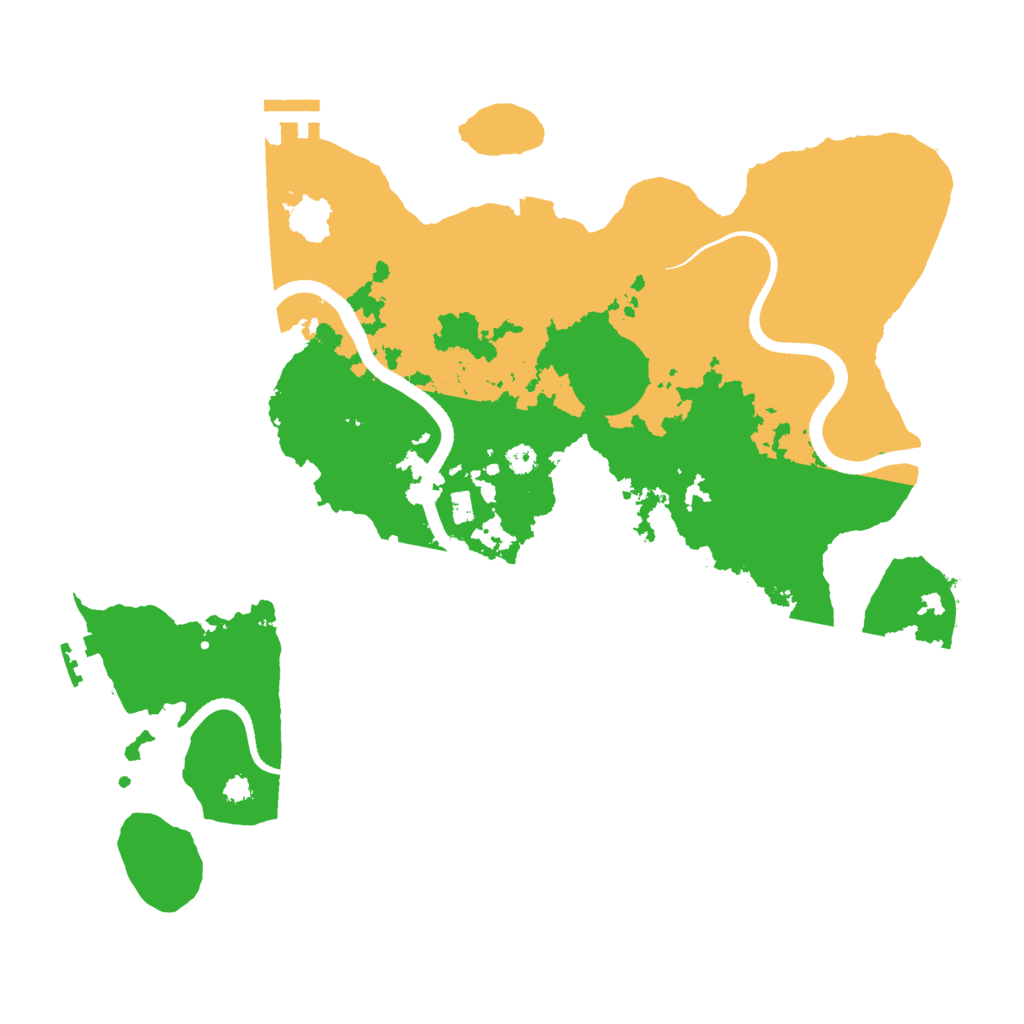 Biome Rust Map: Procedural Map, Size: 3500, Seed: 78993916