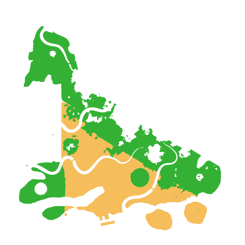 Biome Rust Map: Procedural Map, Size: 3500, Seed: 1239042299