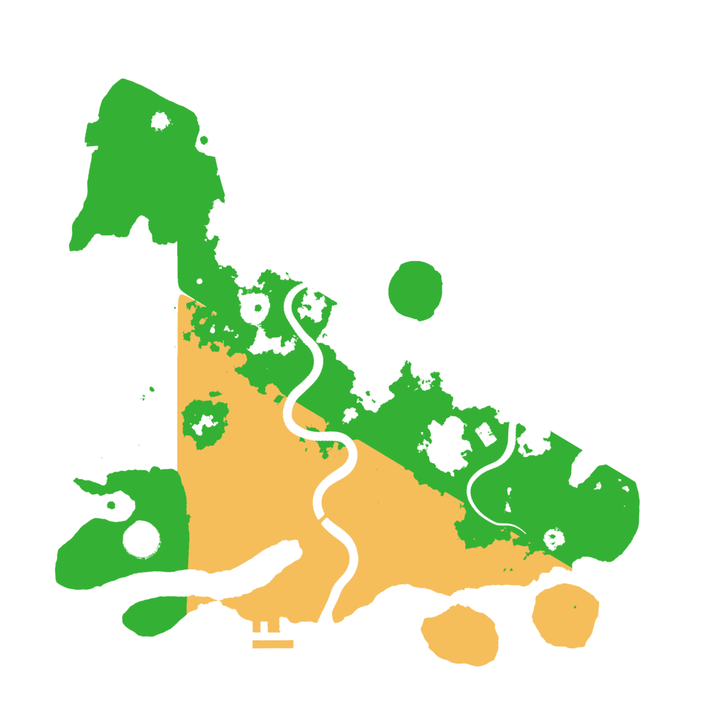 Biome Rust Map: Procedural Map, Size: 3500, Seed: 1239042299
