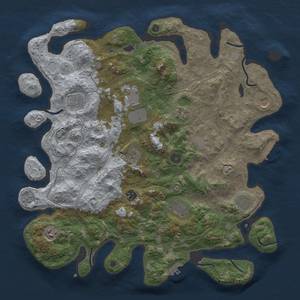 Thumbnail Rust Map: Procedural Map, Size: 4250, Seed: 1082533519, 20 Monuments