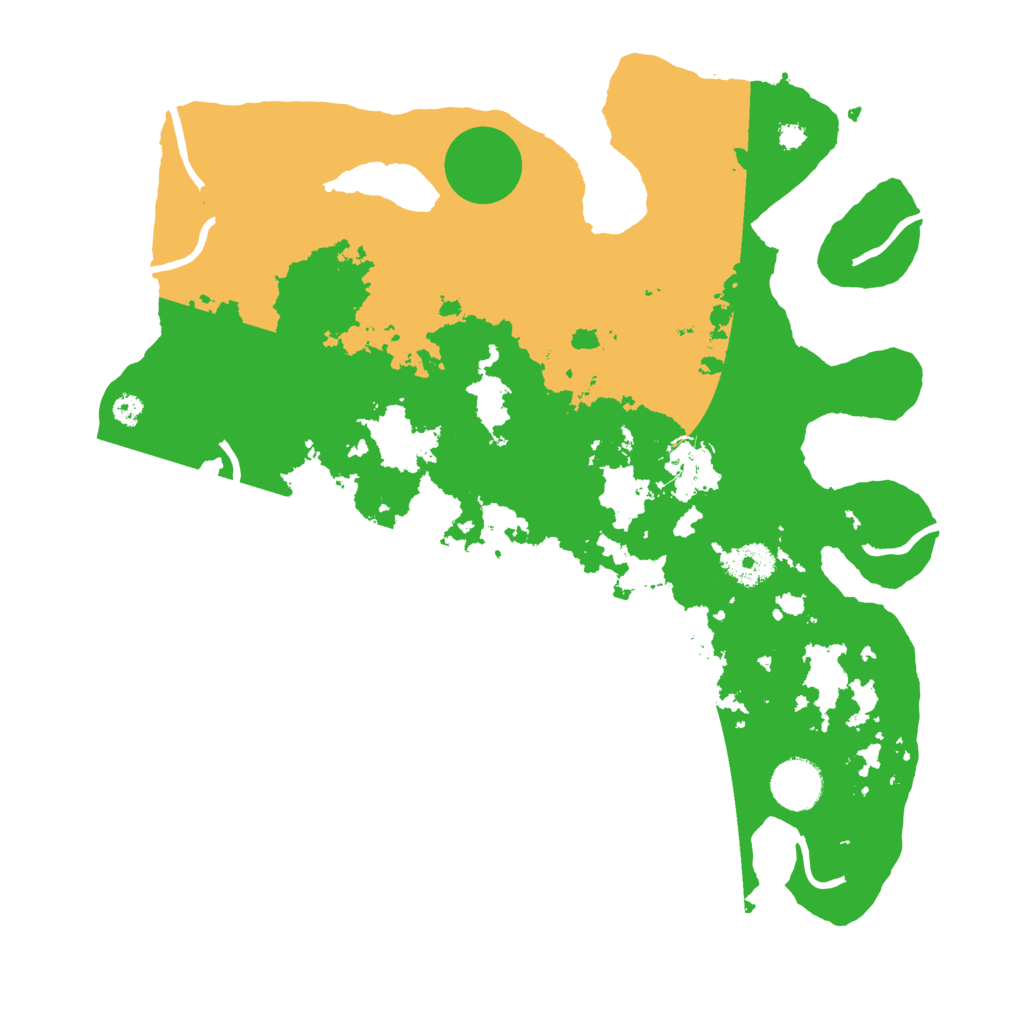 Biome Rust Map: Procedural Map, Size: 3500, Seed: 142491332