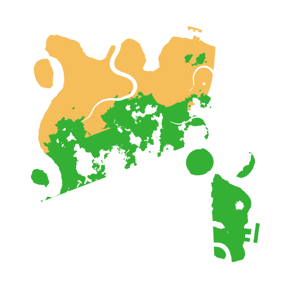 Biome Rust Map: Procedural Map, Size: 3000, Seed: 409906931