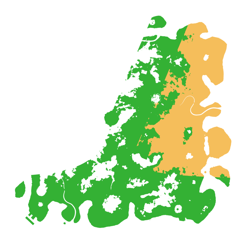 Biome Rust Map: Procedural Map, Size: 4600, Seed: 2027551206