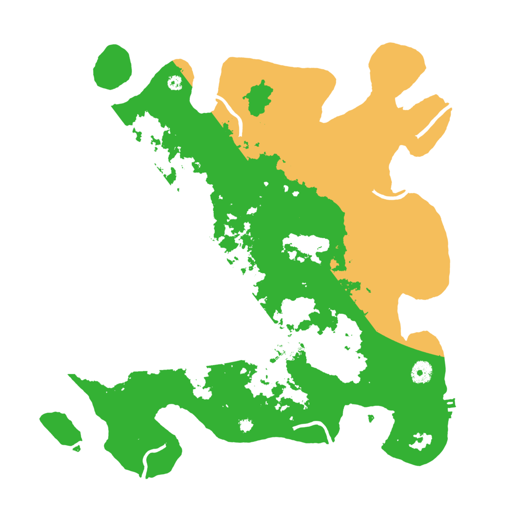 Biome Rust Map: Procedural Map, Size: 3500, Seed: 98943