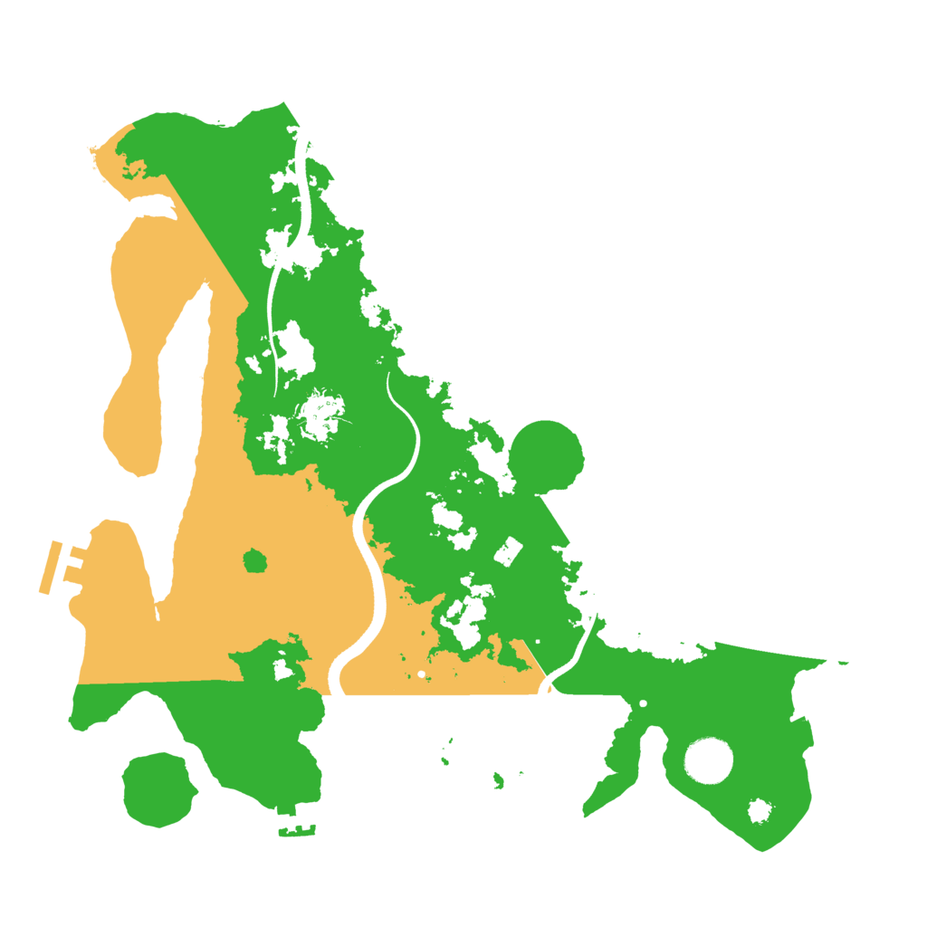 Biome Rust Map: Procedural Map, Size: 3500, Seed: 85580637