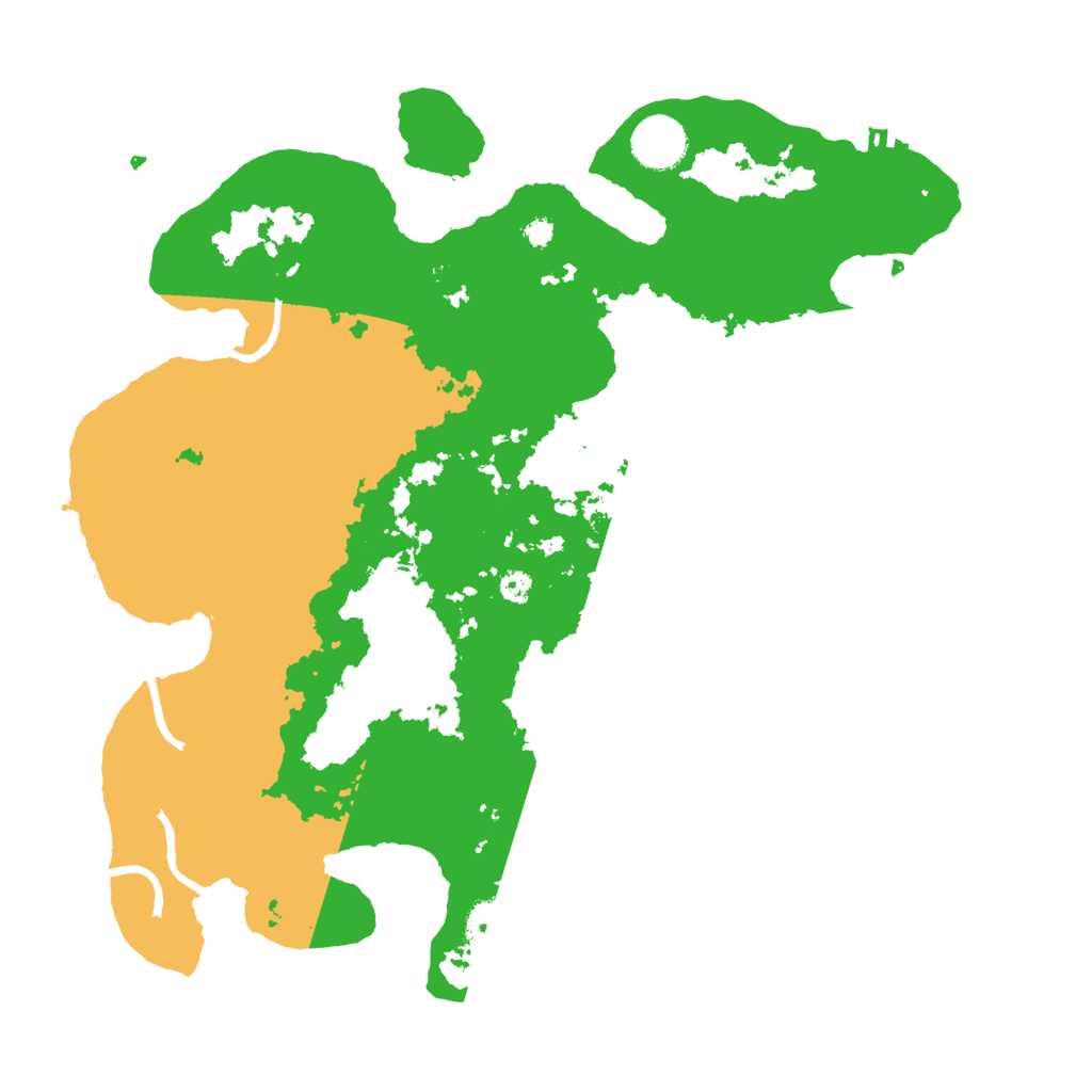 Biome Rust Map: Procedural Map, Size: 3500, Seed: 31157