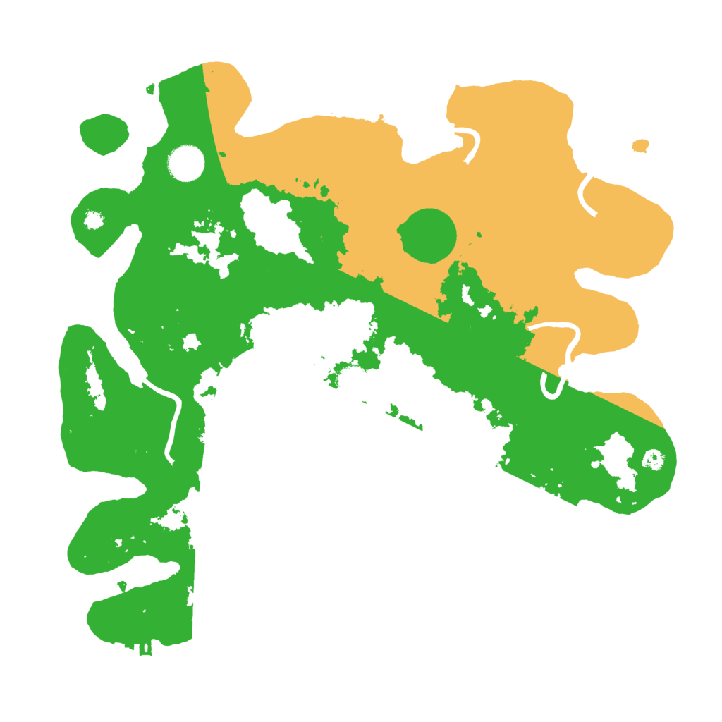Biome Rust Map: Procedural Map, Size: 3500, Seed: 30775130