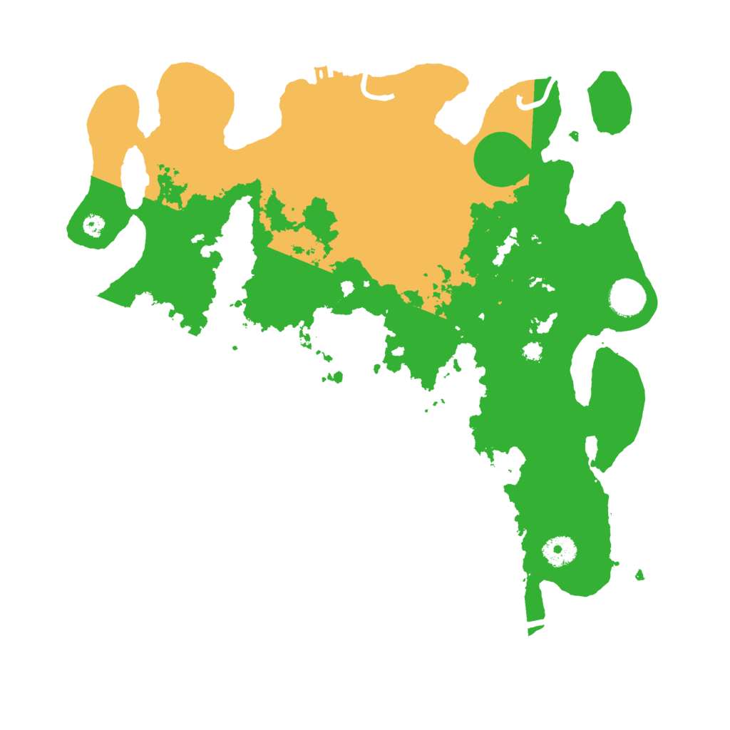 Biome Rust Map: Procedural Map, Size: 3500, Seed: 58419854