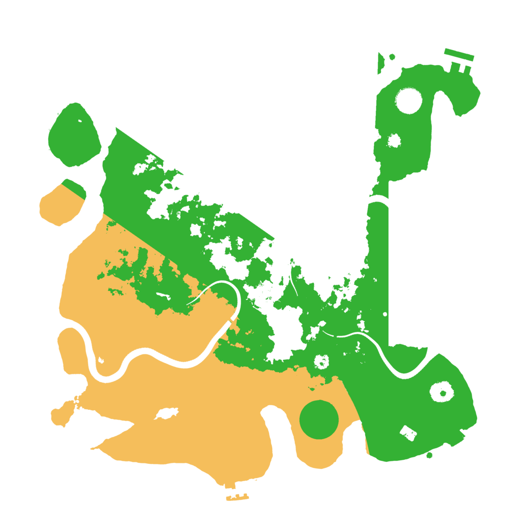 Biome Rust Map: Procedural Map, Size: 3500, Seed: 58172181