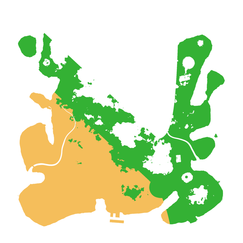 Biome Rust Map: Procedural Map, Size: 3500, Seed: 88725816