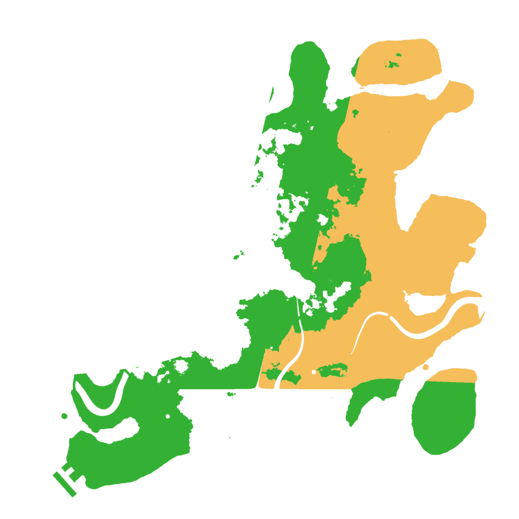 Biome Rust Map: Procedural Map, Size: 3500, Seed: 54736724