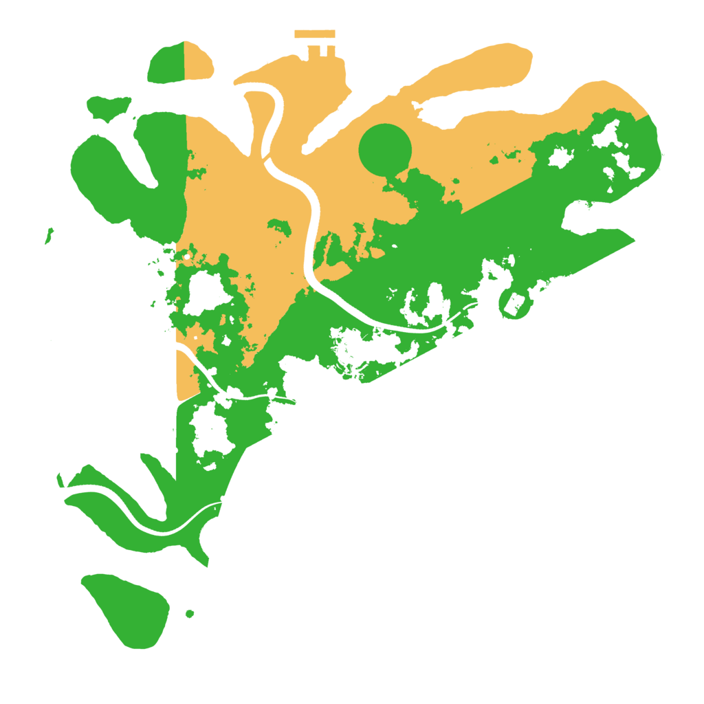 Biome Rust Map: Procedural Map, Size: 3500, Seed: 11451714