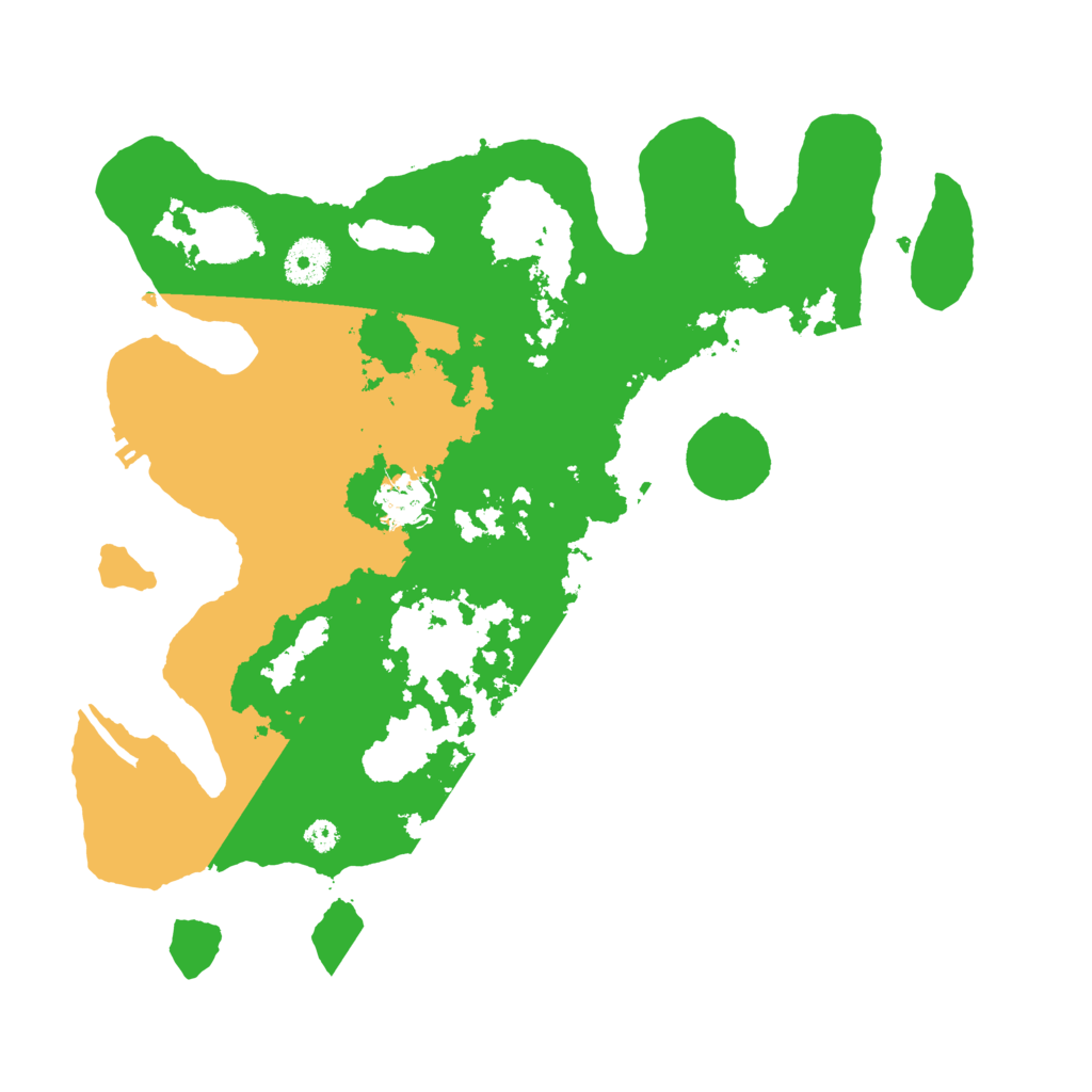 Biome Rust Map: Procedural Map, Size: 3500, Seed: 64257518