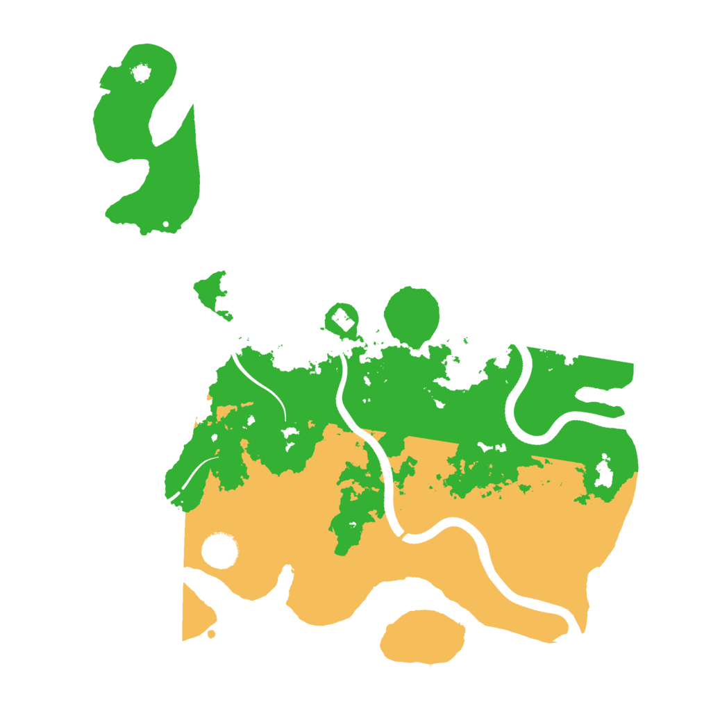 Biome Rust Map: Procedural Map, Size: 3500, Seed: 45157490