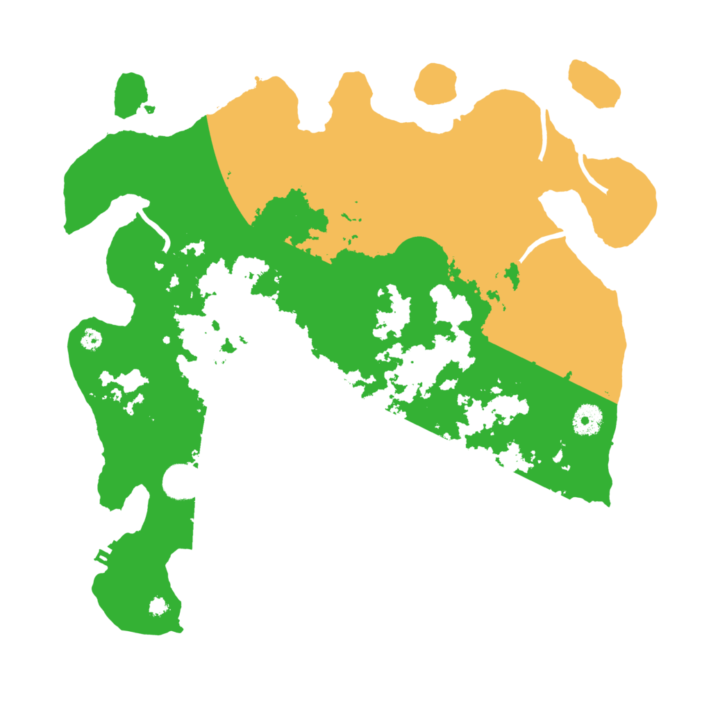 Biome Rust Map: Procedural Map, Size: 3500, Seed: 15141267