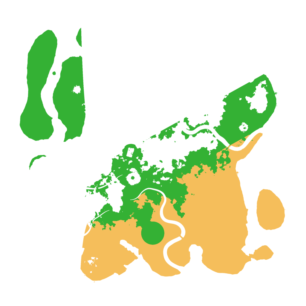 Biome Rust Map: Procedural Map, Size: 3500, Seed: 34195702