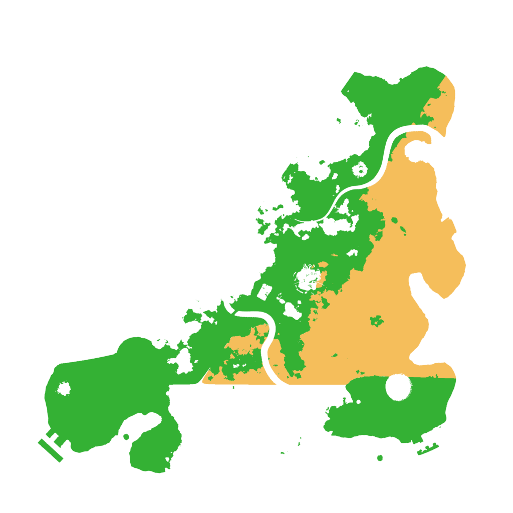Biome Rust Map: Procedural Map, Size: 3500, Seed: 429060436