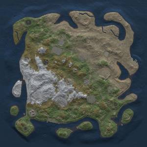 Thumbnail Rust Map: Procedural Map, Size: 4000, Seed: 1034737721, 18 Monuments