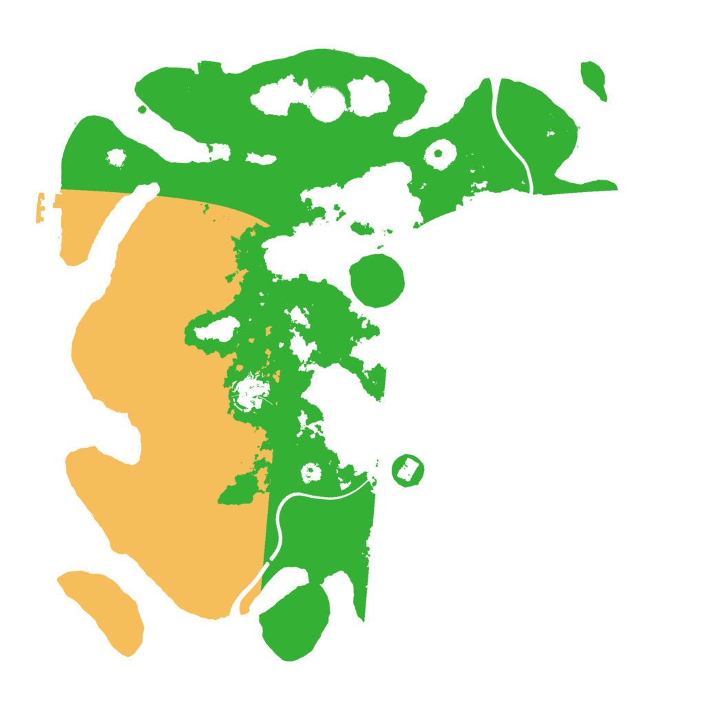 Biome Rust Map: Procedural Map, Size: 3500, Seed: 84100788