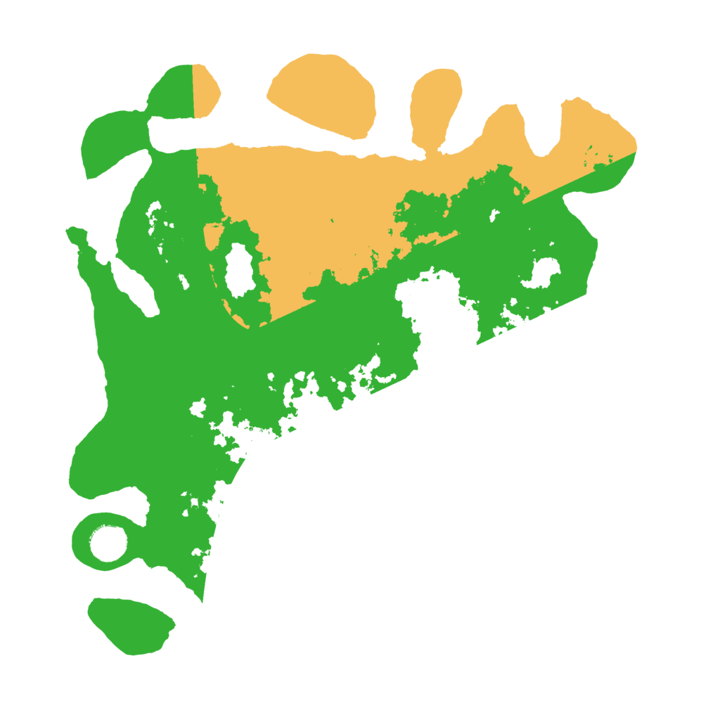 Biome Rust Map: Barren, Size: 3500, Seed: 23742