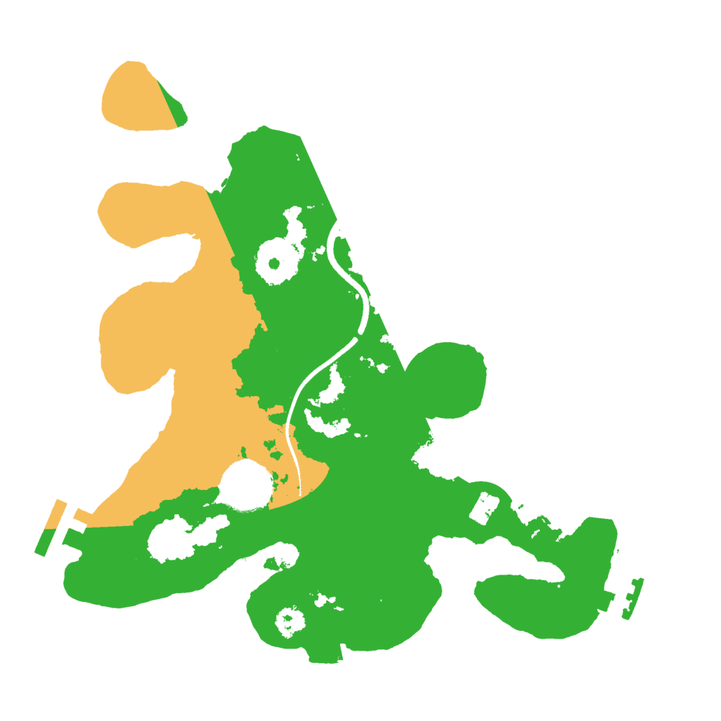 Biome Rust Map: Procedural Map, Size: 2500, Seed: 40000